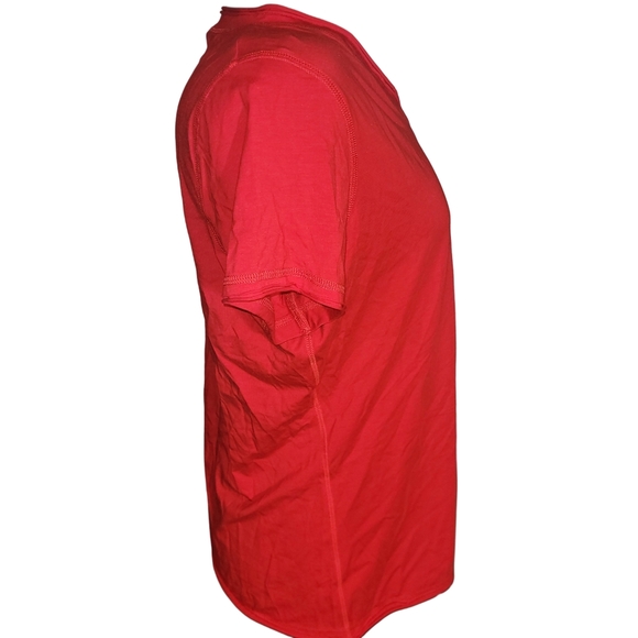 CoCo Y Club Red V-Neck Short Sleeve Top XL - Picture 3 of 6